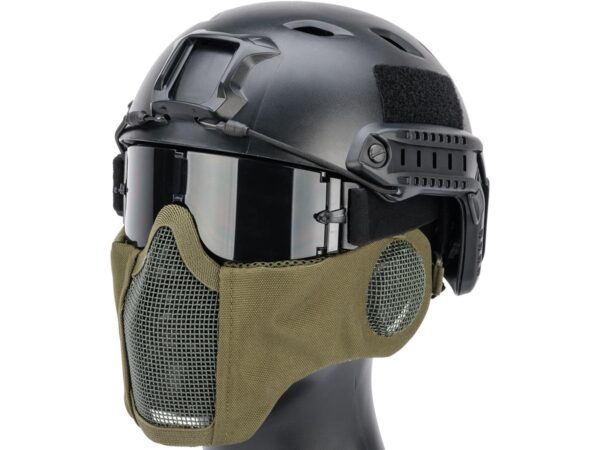 Airsoft maska sa zaštitom za uši - OD green