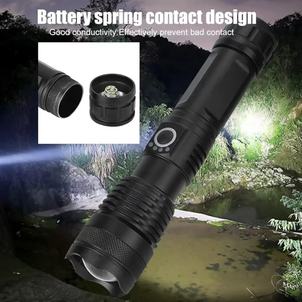 JIA baterijska LED lampa sa zumom - Slika 4