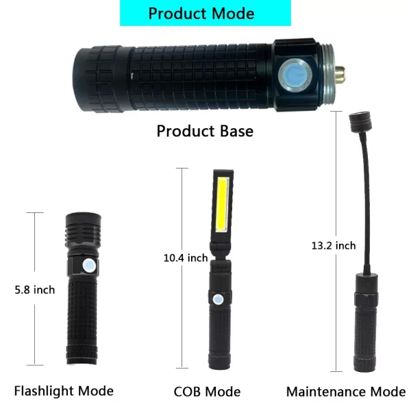 Magnetna LED lampa sa 3 zamenjive glave - Slika 4